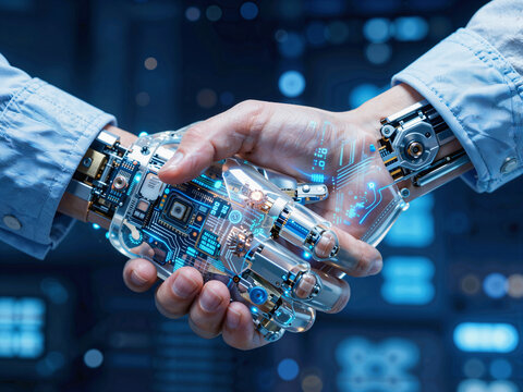 Human and Robot Handshake Technology Future