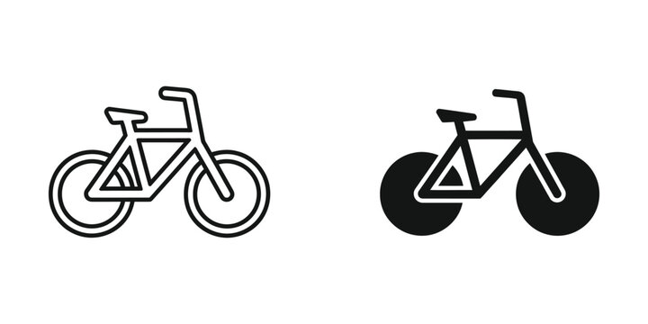 Comparison of road bicycle and fixed-gear bicycle designs with different wheel types