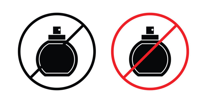 Forbidden perfume sign - vector illustration eps10