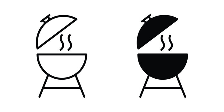 Grill icon - vector illustration eps10
