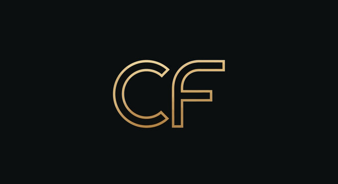 Elegant CF Monogram Logo Design.