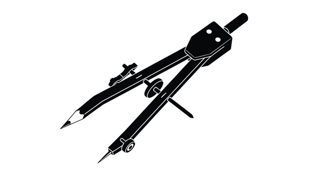 divider tool silhouette on white background high quality