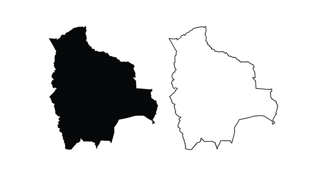 A stark visual representation displays the outline of burkina faso in both filled black and white high quality