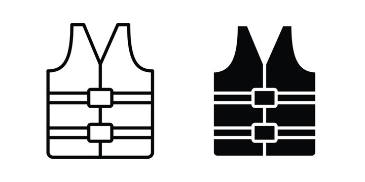 Life jacket icon - vector illustration eps10