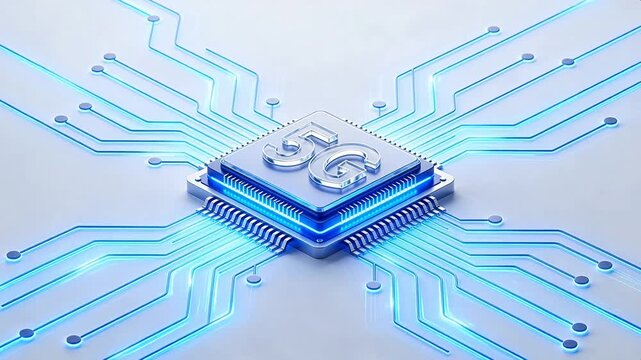5G chip with circuit board