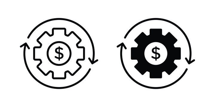 Money processes icon - vector illustration eps10