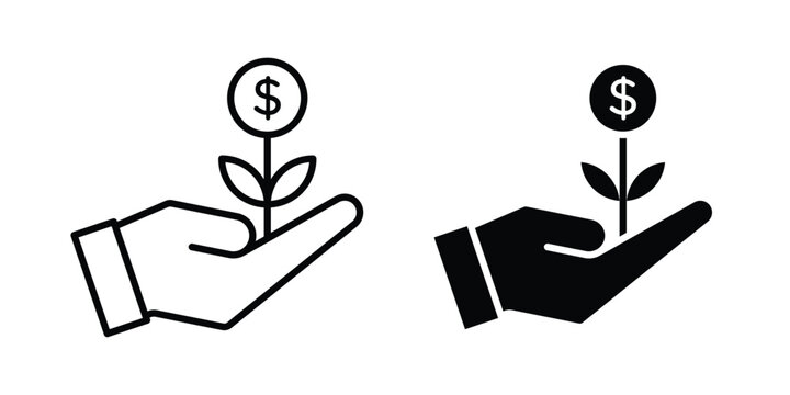Money tree icon - vector illustration eps10