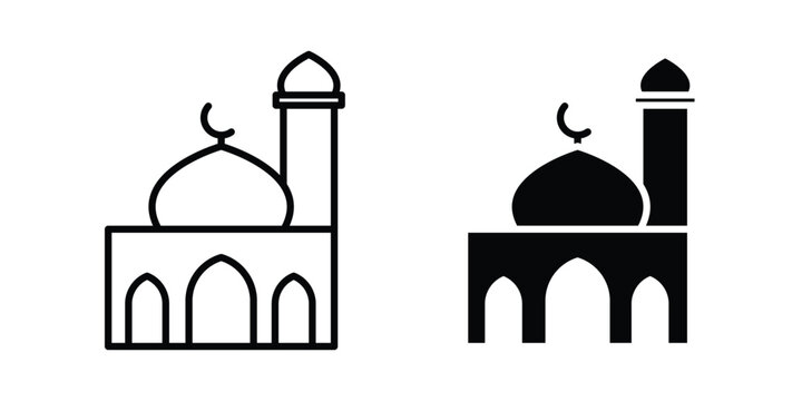 Mosque icon - vector illustration eps10