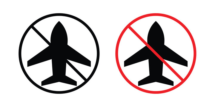 No fly zone sign - vector illustration eps10