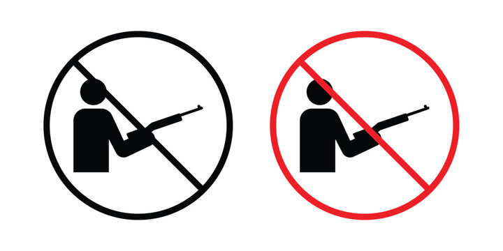 No hunting sign - vector illustration eps10