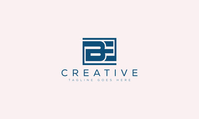 Abstract logo with letters b and e forming a square shape, representing © Md