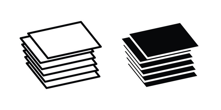 paper stack icon - vector illustration eps10