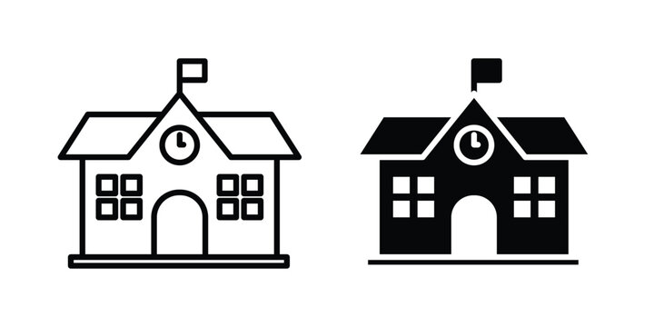 primary school icon - vector illustration eps10