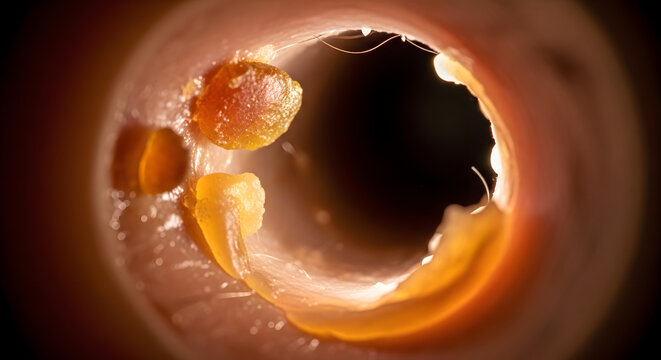 3D Illustration of Ear Canal Blockage with Excess Earwax (Cerumen) &ndash; Internal Ear Close-Up&rdquo;