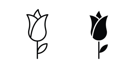 Fototapeta premium Rose icon - vector illustration eps10