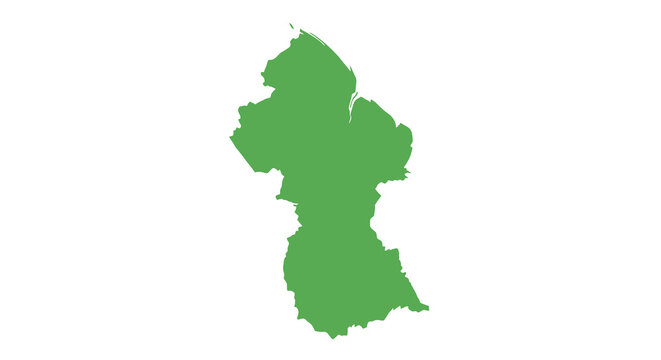 A solid green shape depicting the outline of the nation of vanuatu isolated on white high quality professional