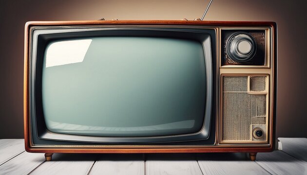 a old retro television monitor