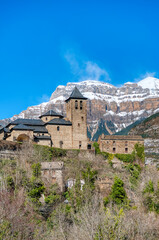 Fototapeta premium Torla-Ordesa is a Spanish town and municipality in Sobrarbe, province of Huesca, Aragon.