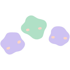 Asteroids Set Flat Vector Illustration © celestialdesign