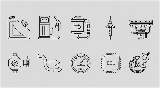 Automotive Components and Parts - A Comprehensive Collection of Car Elements.