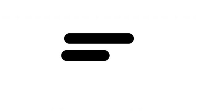 Clean and modern rounded text line placeholder animation with a minimal interface style on a light background.