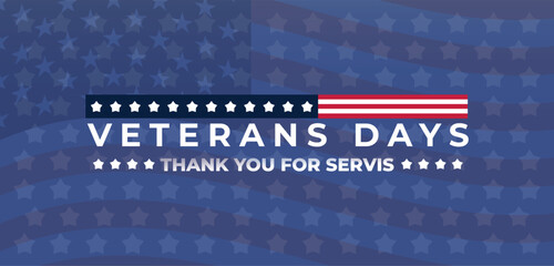 USA Veterans Day greeting cards set with United States national flag. Honoring all who served. United States national holiday vector illustration. © Arga Umbara