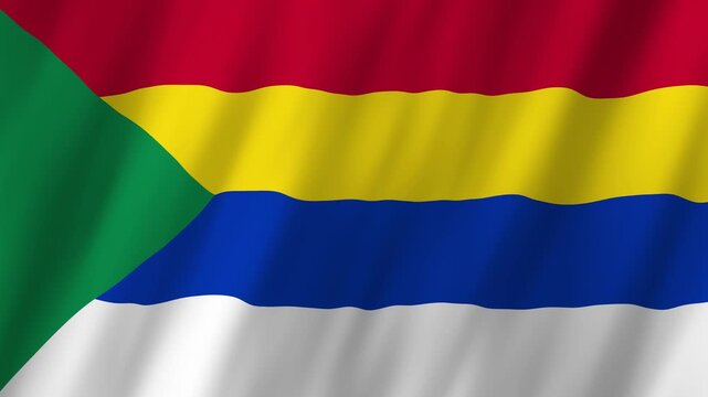 Druze Flag 4K Realistic Waving Five Colors Religious Community Pride