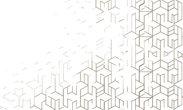 Adobe Illustrator Artwork Abstract Geometric Isometric Pattern and Linear Architectural Texture