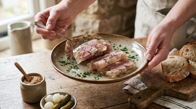 Jellied Pig&rsquo;s Trotters &ndash; Traditional British Cold Pork Trotter Jelly Dish
