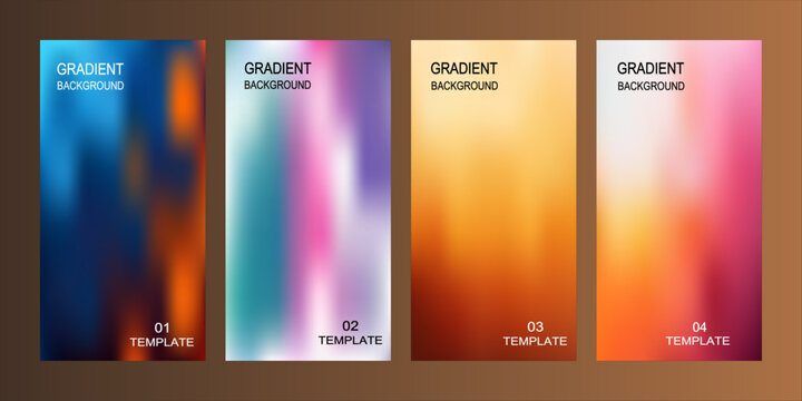 Four gradient colored rectangular boxes with 'green garden' text