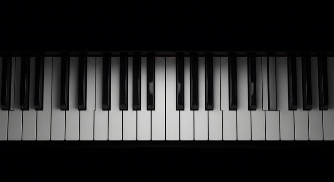 World music day colorful piano keys concept celebrating global sounds in monochrome
