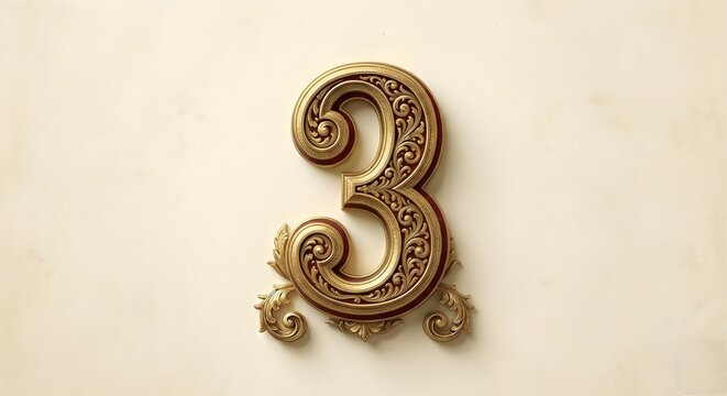 number three alphabet classic