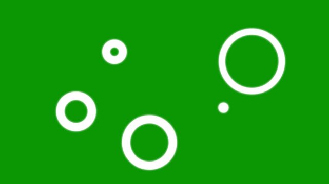 circles on transparent background Set, Ellipse burst Line circle animation explosion white cartoon firework animation. 4k green screen background,firework element glowing ellipse.