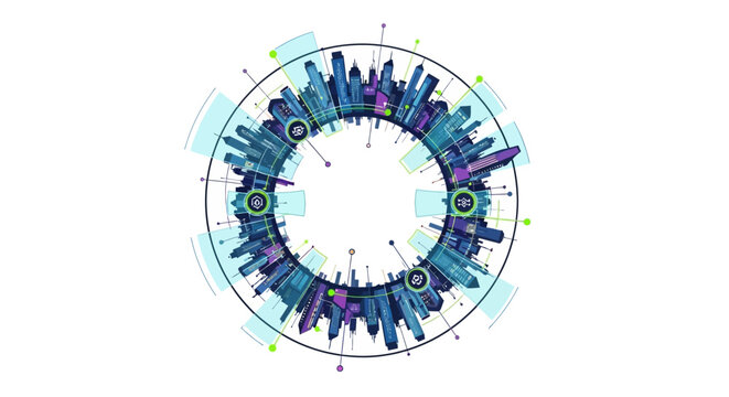 People standing in a circle formation.