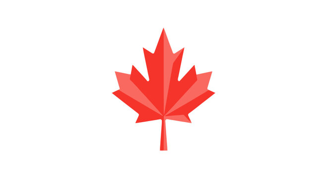 Red Maple Leaf Close Up.