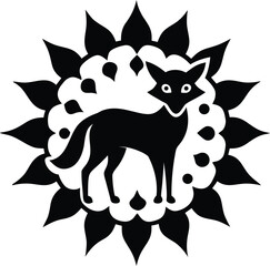 Fototapeta premium Animal mandala vector illustration