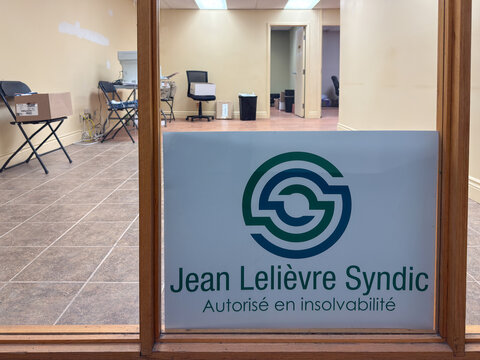 Bureau de Jean Leli&egrave;vre Syndic autoris&eacute; en insolvabilit&eacute;. Faillite au qu&eacute;bec.
