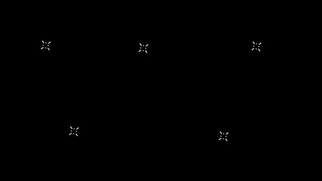 firework circle burst effect with shiny glowing lines and 4K,circle transitions blast on black screen background. shiny circle burst and firework explosion animation loop.