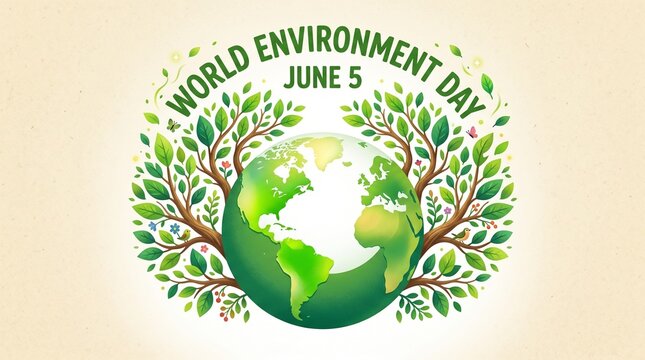 World Environment Day, eco friendly, green earth, tree, June 5, environmental awareness