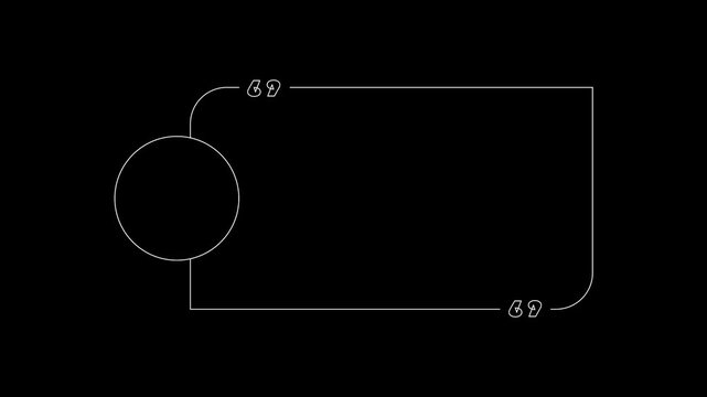 safe area ui frame with circular focus and progress bar overlay animation.