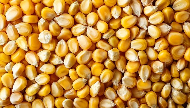 yellow corn kernels texture close up view of grains food background