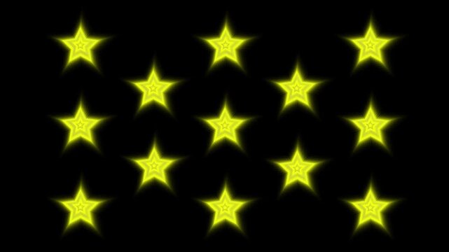 Premium glitter particle lines with controlled light diffusion and soft shimmering glow, decorative twinkling stars for use as festive overlays, seamless loop animation on black background. 4K