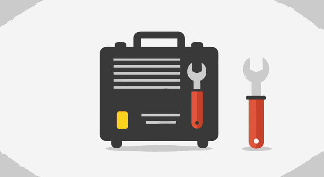 Computer Repair Toolkit with Wrench and Open Case