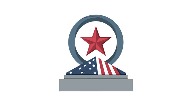 American star award symbol icon.