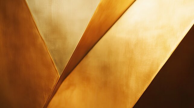 Golden abstract metallic background creating dynamic curves and lines