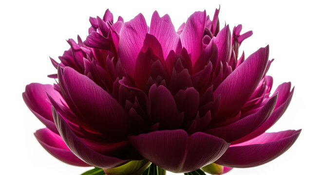 Magenta peony flower closeup for wedding invitation covers, spa packaging and romantic greeting card artwork with layered petals for florist promotion and spring holiday graphics