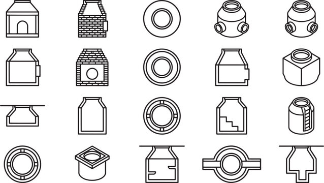 Collection of various machine parts, precision and functionality come together in a symphony of engineering. The close-up view provides a detailed study of the industrial machinery.