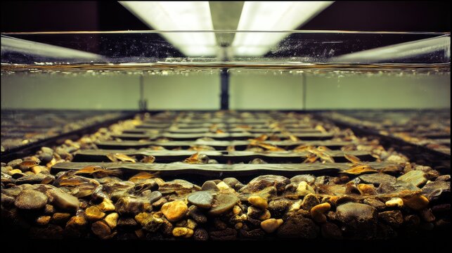 Zebrafish breeding system in an aquatic research laboratory