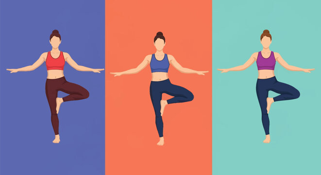 dancing girls vector illustration