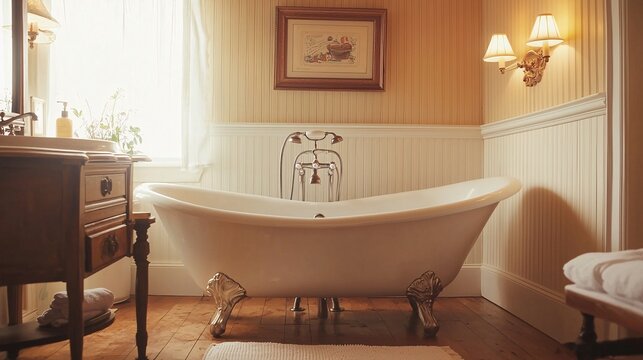 Vintage freestanding bathtub